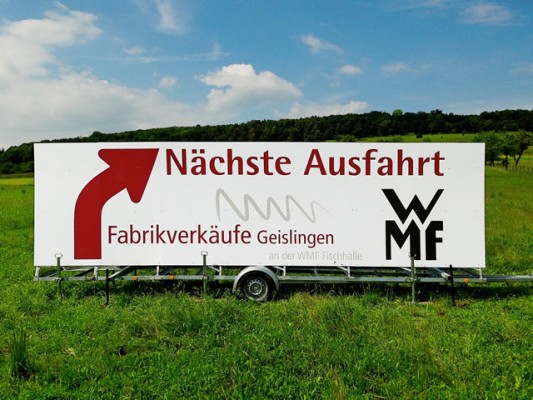 WMF Maxi-Werbebanner vom Profi - Strassenmax